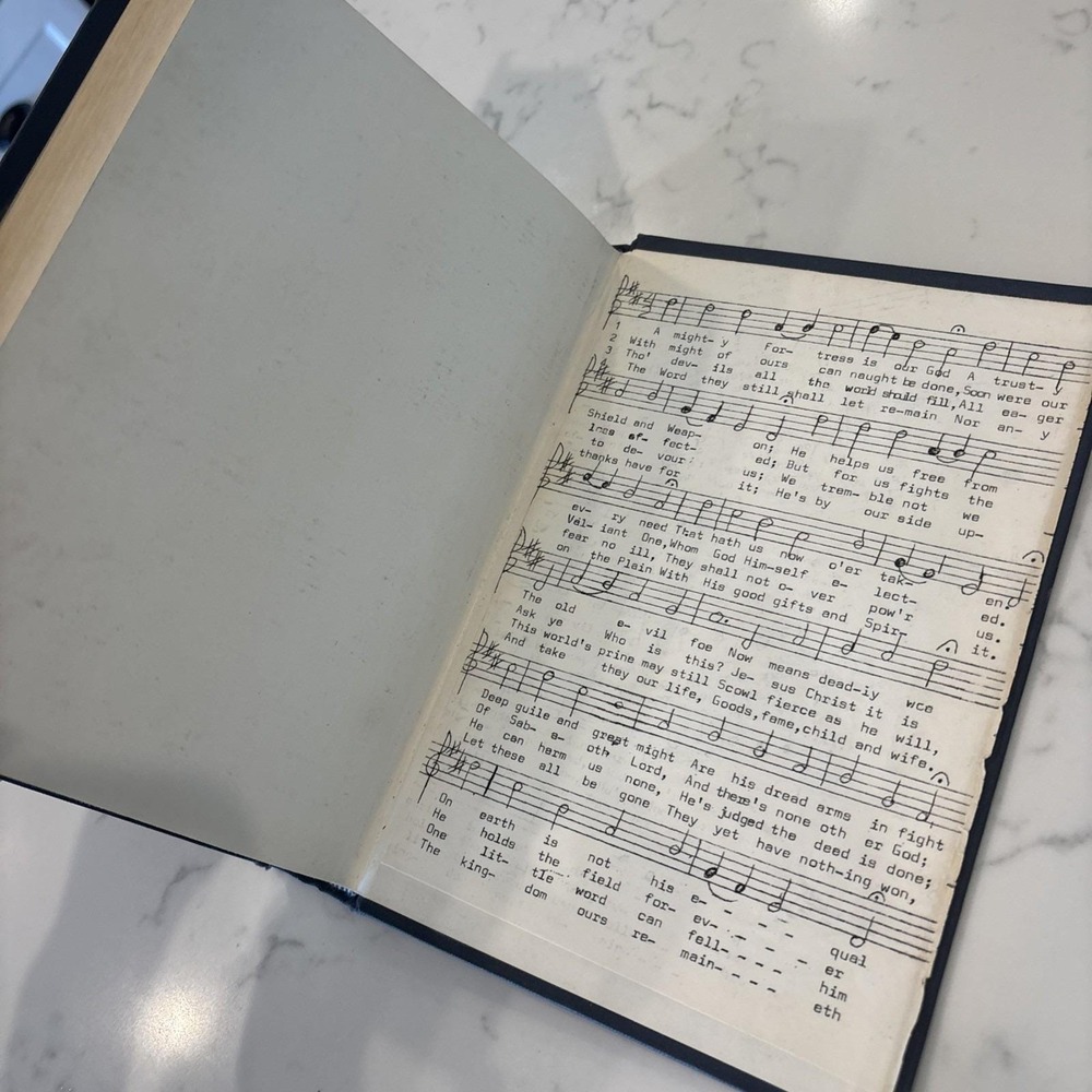 VINTAGE- The Lutheran Hymnal 1941 Concordia Publishing Blue Hard Cover - Picture 7 of 8